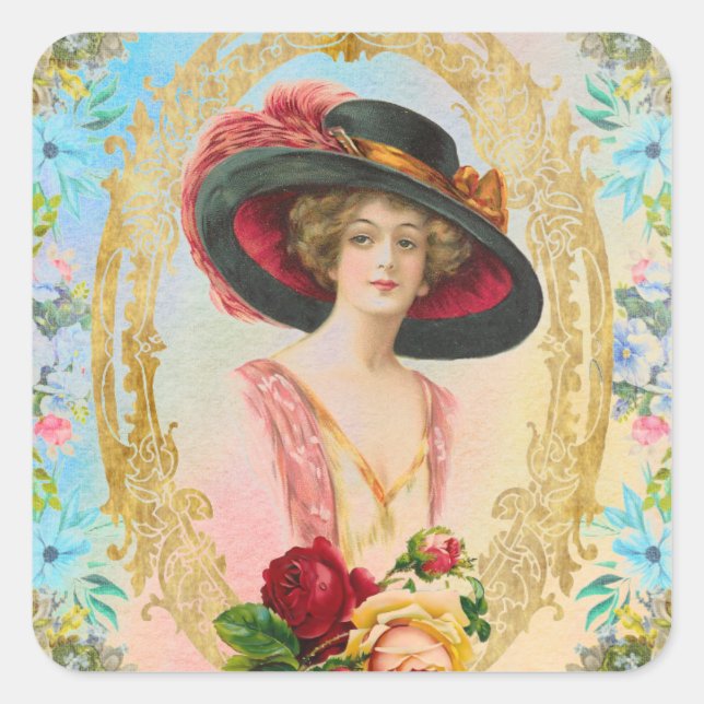 Vintager französischer Aufkleber (Vorderseite)