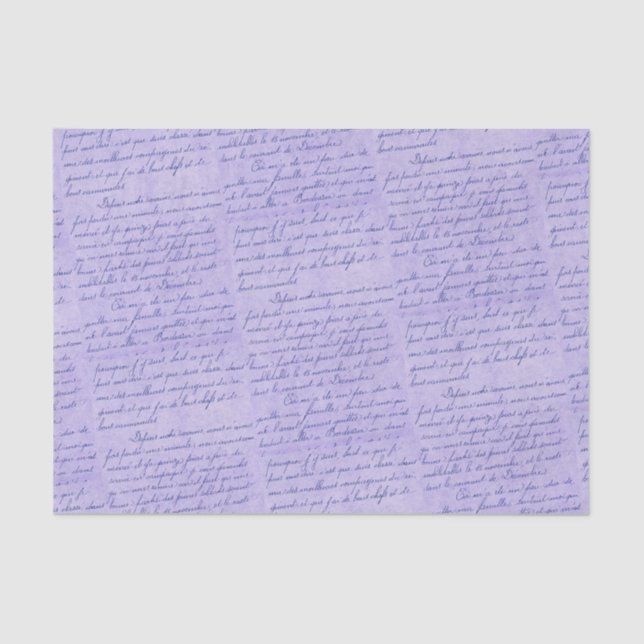 Vintager französischer Brief Seidenpapier (Vorderseite)