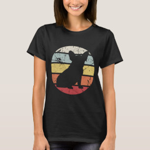 Vintager französischer Bulldoghund mit feiner Not T-Shirt