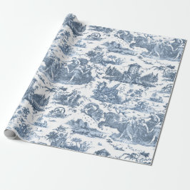 Vintager französischer Chariot von Dawn Toile de J Geschenkpapier