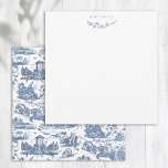 Vintager französischer Chariot von Dawn Toile de J Mitteilungskarte<br><div class="desc">Wunderschön rekonstruierte nahtlose Vintage französische Jugendtoilette,  inspiriert von Guido Renis Skulptur Le Char de L'Aurore ca 1790 Kupferstich auf Textilien. Dieses komplexe Muster zeigt Szenen griechischer Götter und Göttinnen,  Tempel,  exotische Tiere,  mythische Meereslebewesen und Fantasielandschaften. Enthält bearbeitbare Textfelder und optionale Blumengrafiken.</div>