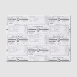 Vintager französischer Empfang Seidenpapier