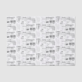 Vintager französischer Empfang Seidenpapier