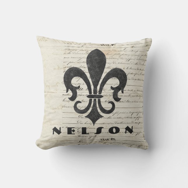 Vintager französischer kissen (Vorderseite)