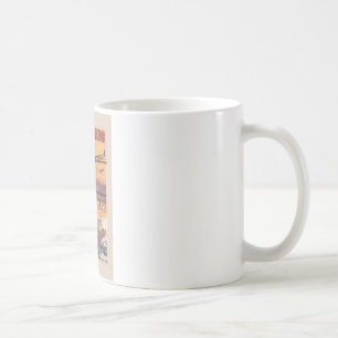 Vintager französischer Luftverkehr Kaffeetasse