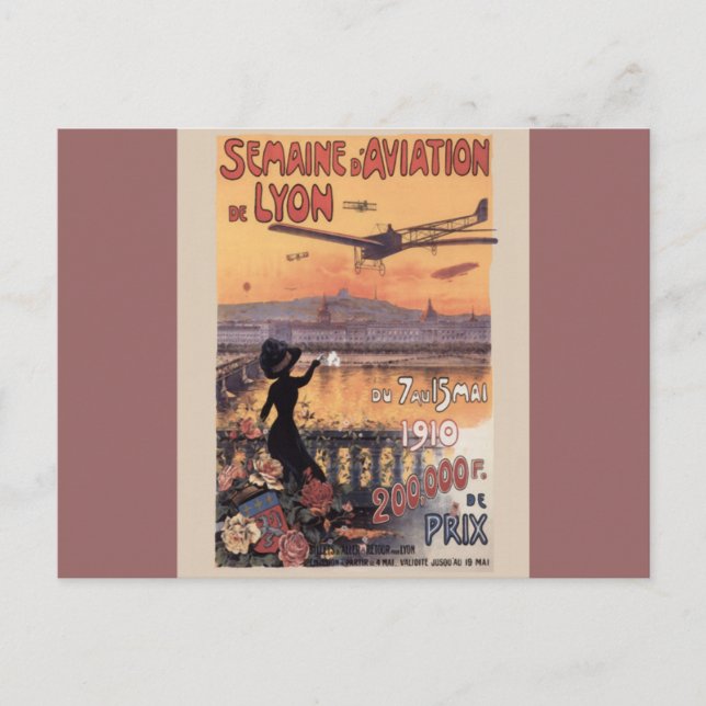 Vintager französischer Luftverkehr Postkarte (Vorderseite)