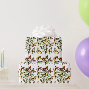 Vintager französischer Schmetterling Geschenkpapier