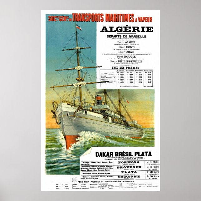 VINTAGER FRANZÖSISCHER VERKEHRSPORT POSTER (Vorne)