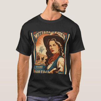 "Vintager Frauenposter-T - Shirt, Shirts der 1990e