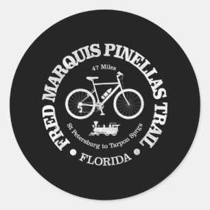 Vintager Fred Marquis Pinellas Runder Aufkleber