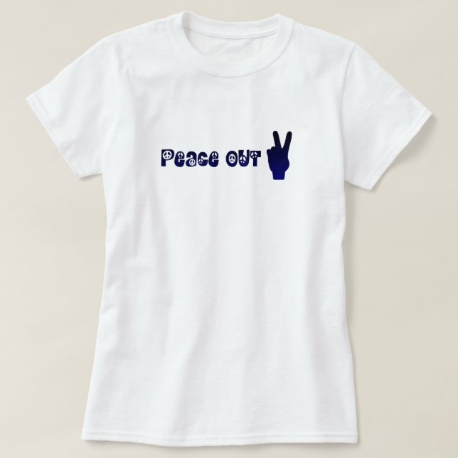 Vintager Frieden T-Shirt (Design vorne)