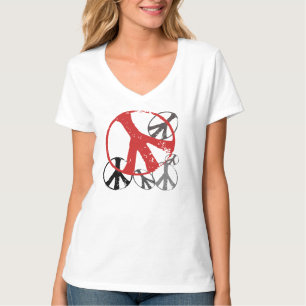 Vintager Friedensfrauen T-Shirt