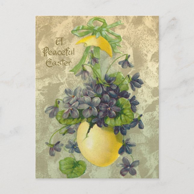 Vintager Friedlicher OsterOstern Feiertagspostkarte (Vorderseite)