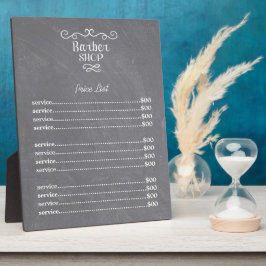 Vintager Friseursalon mit Kacheln, weiß Wirbel Fotoplatte