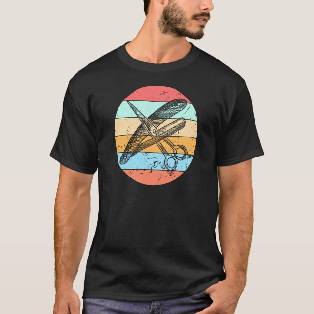 Vintager Friseursalon T-Shirt (Vorderseite)