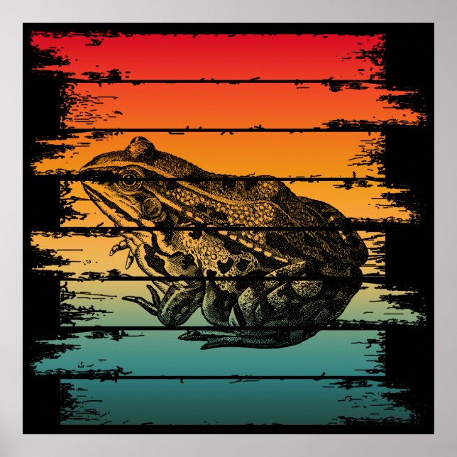 VINTAGER FROG POSTER (Vorne)