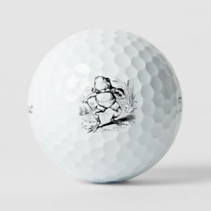 Vintager Frosch lustig Golfball