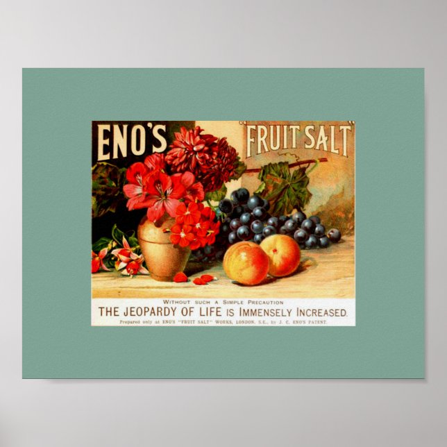 Vintager FRUCHTSALZ Poster (Vorne)