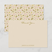 Vintager Frühling Rosa Grüne Blumenzehen