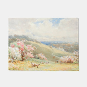 Vintager Frühling von Joseph Rubens Powell Fußmatte