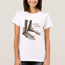 Vintager Fungal Skeleton Feet Podologe T-Shirt