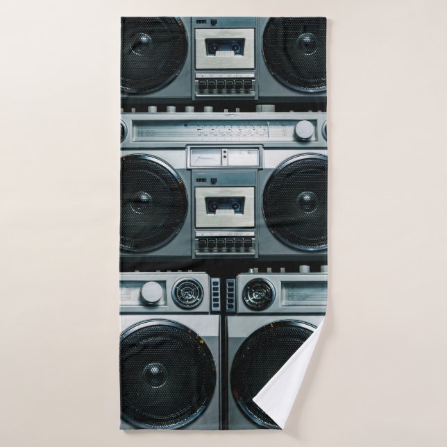 Vintager Funkboomkasten Badehandtuch (Badehandtuch)