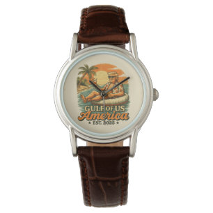 Vintager Funny Trump - Amerikas Golf 2025 Armbanduhr