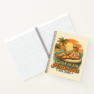 Vintager Funny Trump - Amerikas Golf 2025 Notizbuch