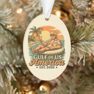 Vintager Funny Trump - Amerikas Golf 2025 Ornament