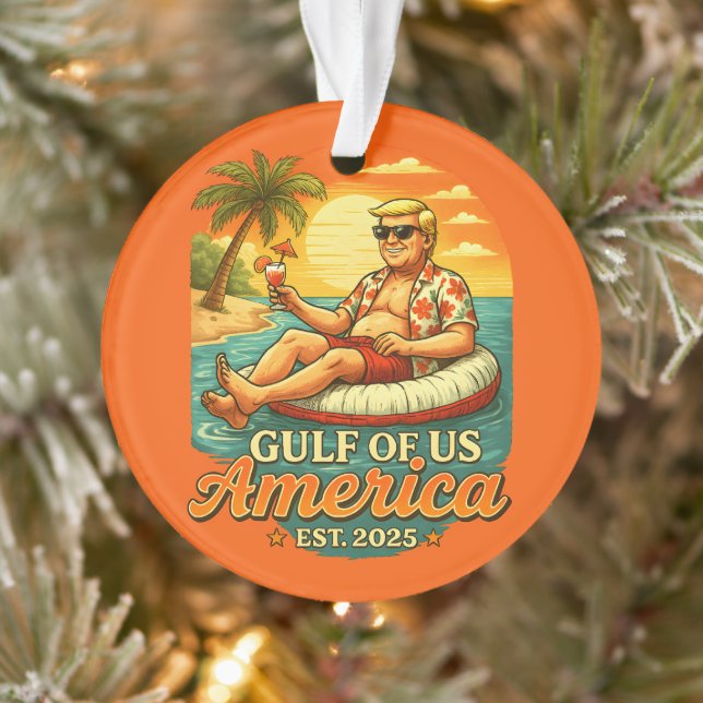 Vintager Funny Trump - Amerikas Golf 2025 Ornament (Baum)