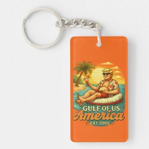Vintager Funny Trump - Amerikas Golf 2025 Schlüsselanhänger