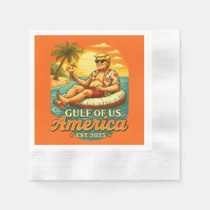 Vintager Funny Trump - Amerikas Golf 2025 Serviette
