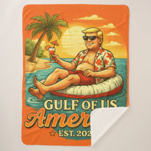 Vintager Funny Trump - Amerikas Golf 2025 Sherpadecke