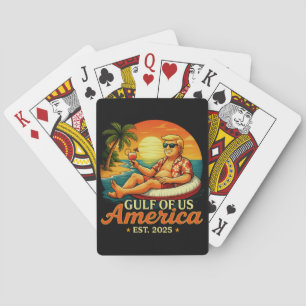 Vintager Funny Trump - Amerikas Golf 2025 Spielkarten