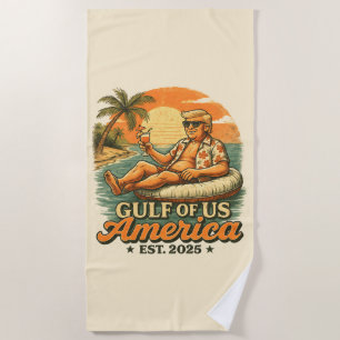 Vintager Funny Trump - Amerikas Golf 2025 Strandtuch