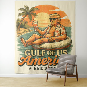 Vintager Funny Trump - Amerikas Golf 2025 Wandteppich