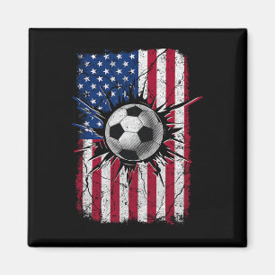 Vintager Fußball 4. Juli Männer US-amerikanische F Magnet