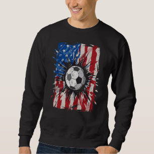 Vintager Fußball 4. Juli Männer US-amerikanische F Sweatshirt