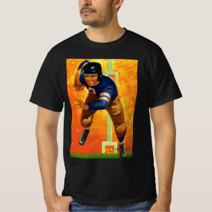 Vintager Fußball-Fußball-Rückspiel T-Shirt