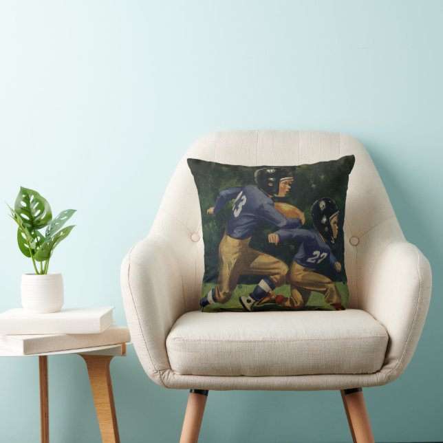 Vintager Fußball, Kinder, Sportler Kissen (Stuhl )