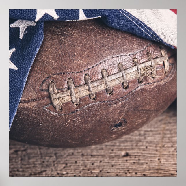 Vintager Fußball Poster (Vorne)