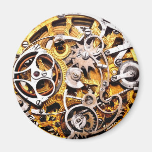 Vintager Gänge Steampunk Dampf-Punkuhr-Uhr Magnet
