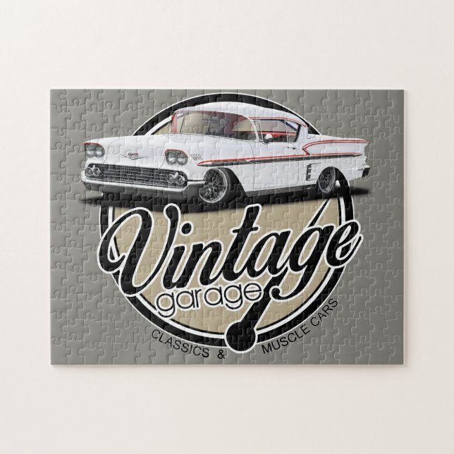 Vintager GarageImpala Puzzle (Horizontal)