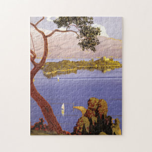 Vintager Gardasee, Italien Puzzle