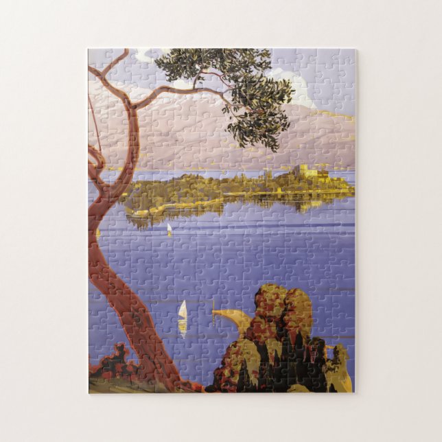 Vintager Gardasee, Italien Puzzle (Vertikal)