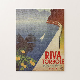 Vintager Gardasee Riva Torbole Italien Tourismus A Puzzle