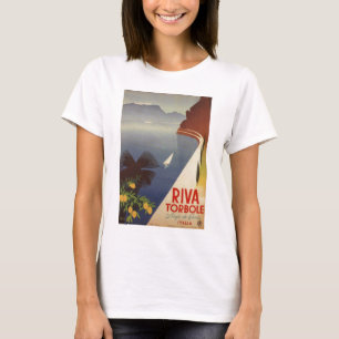 Vintager Gardasee Riva Torbole Italien Tourismus T-Shirt