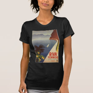 Vintager Gardasee Riva Torbole Italien Tourismus T-Shirt
