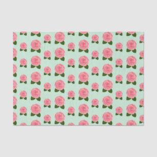 Vintager Garten Blütenrot Rosenblüte Seidenpapier