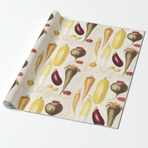 Vintager Garten Gemüse Küche Geschenkpapier